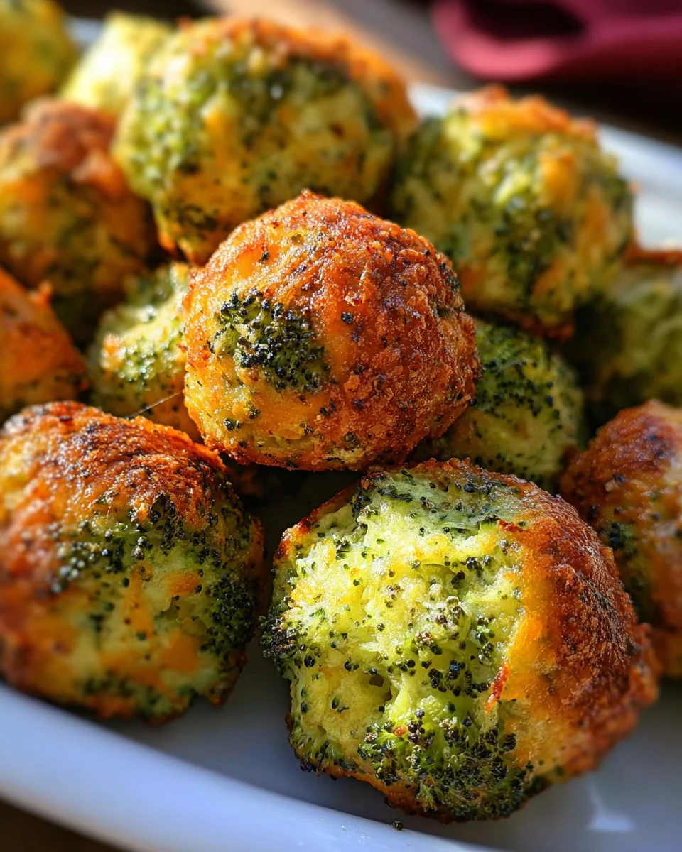 Baked Broccoli Cheese Balls 20 Baked
