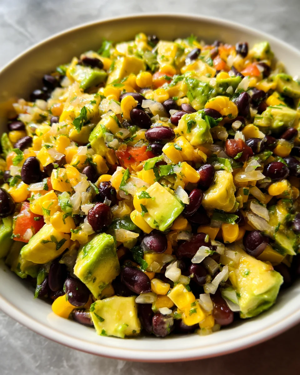 Black Bean Corn Avocado Salad