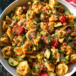 Cheese Tortellini with Summer Veggies 23 Cheese Tortellini with Summer Veggies