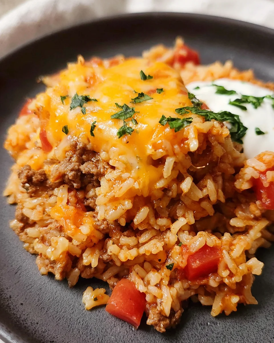 Cheesy Taco Rice Recipe