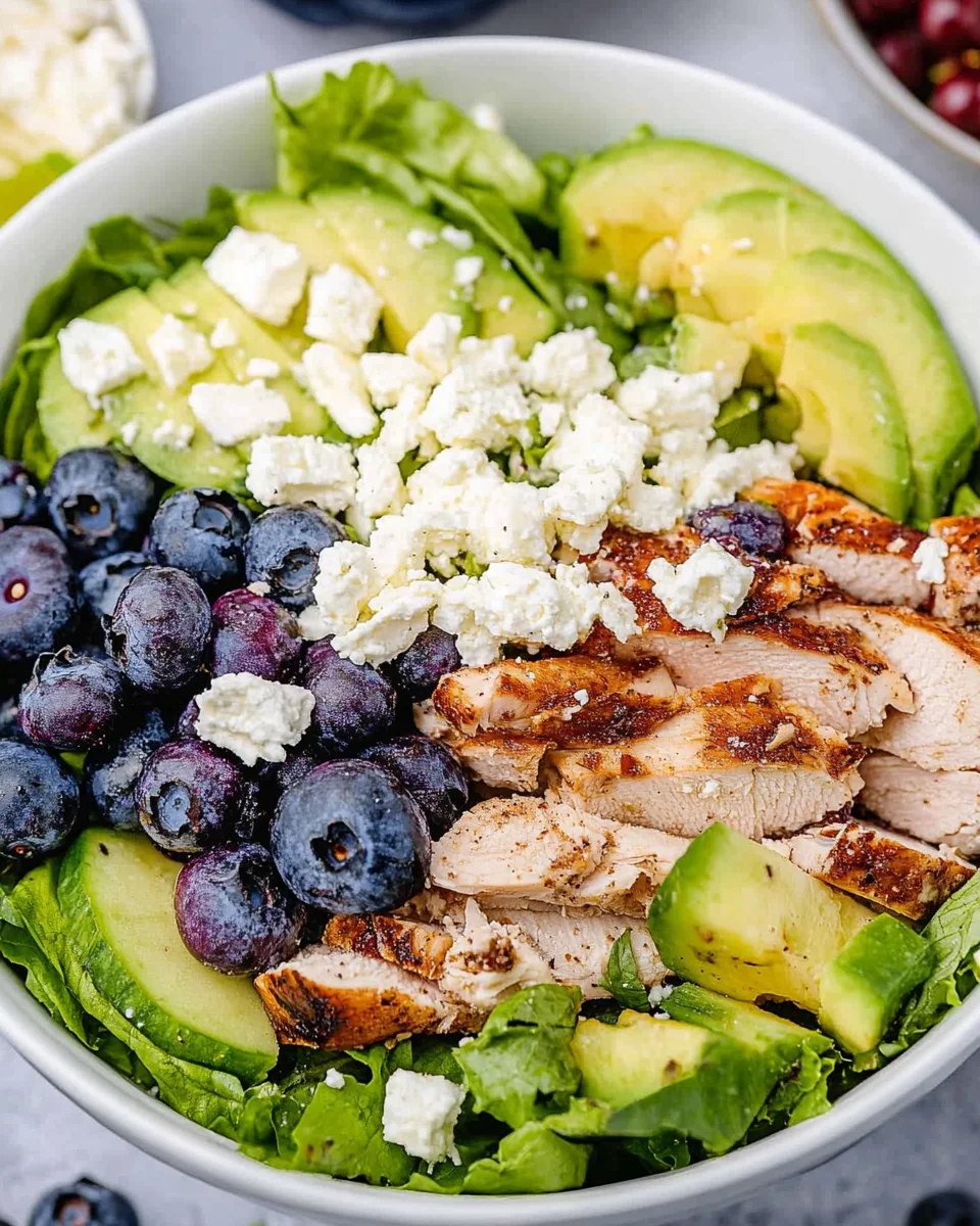 Chicken Blueberry Feta Salad 22 Chicken