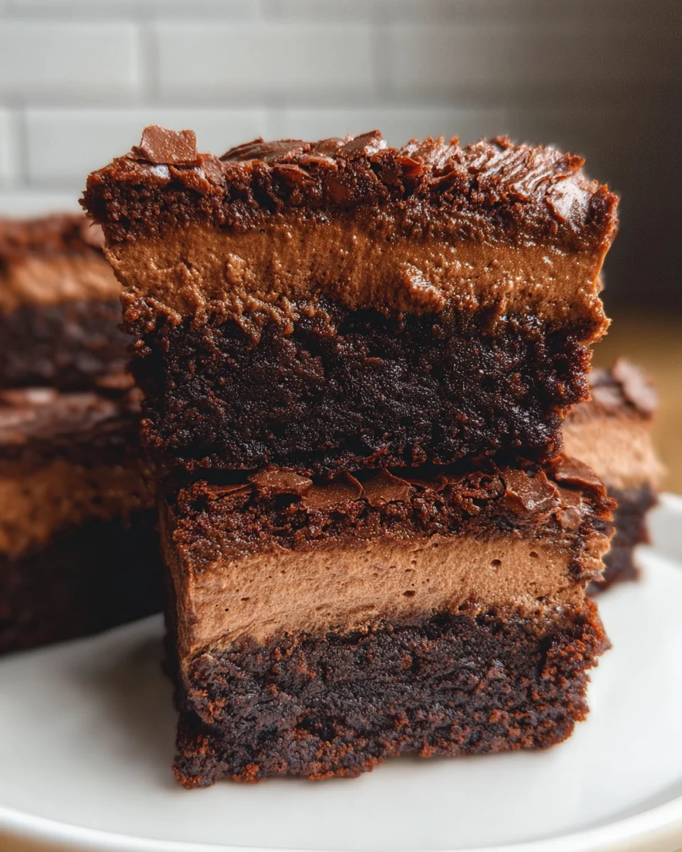 Chocolate Mousse Brownies Recipe