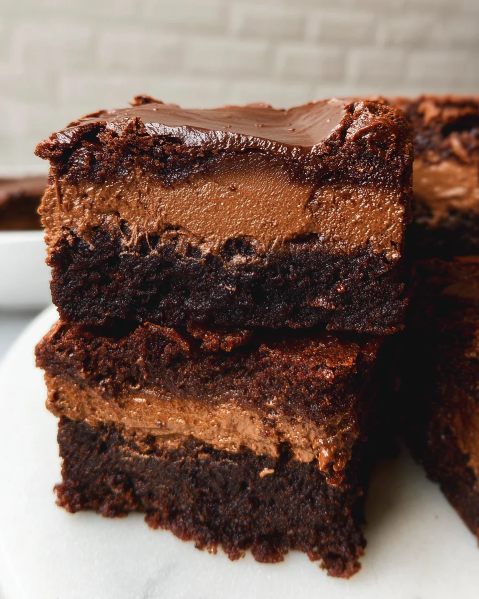 Chocolate Mousse Brownies Recipe 21 Chocolate