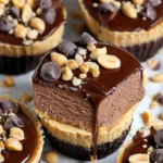Chocolate Peanut Butter Mini Cheesecakes 24 Chocolate Peanut Butter Mini Cheesecakes