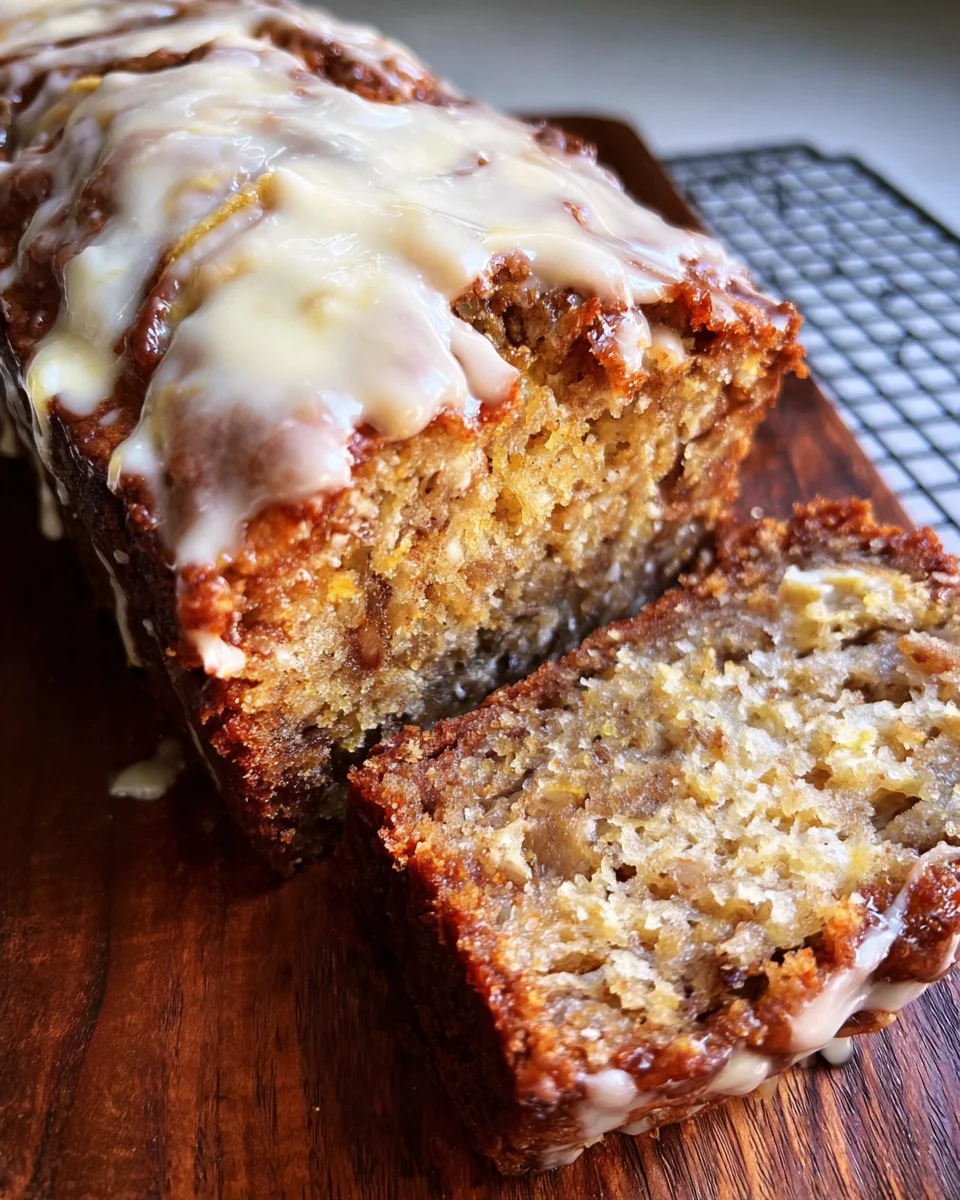 Cinnamon Roll Banana Bread