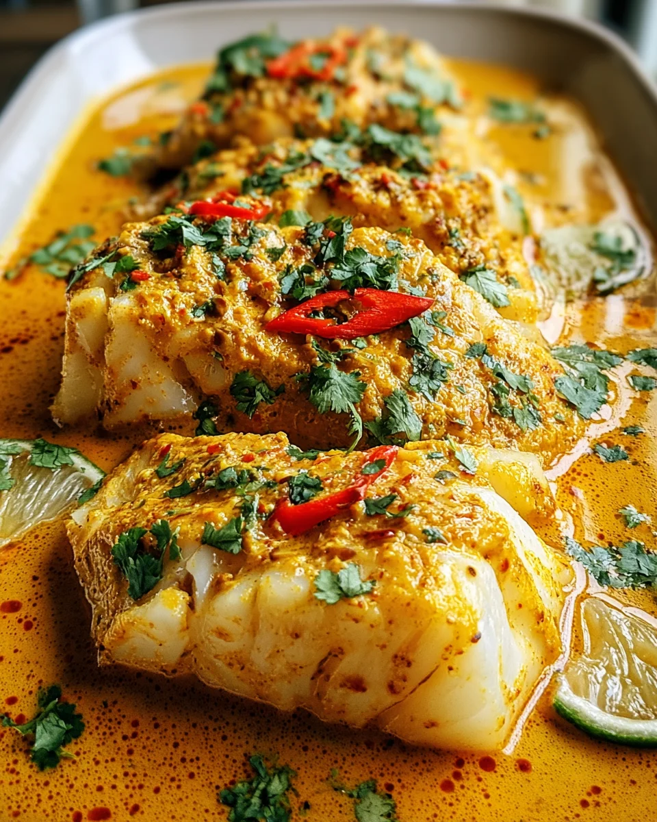Coconut Curry Baked Cod