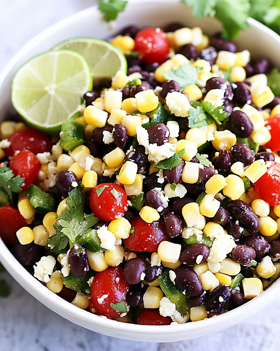 Corn and Black Bean Salad 15 Corn