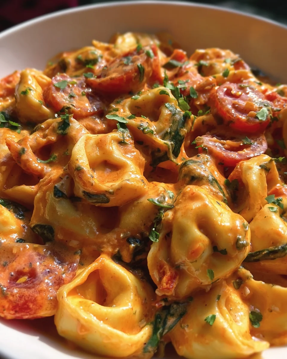 Creamy Tortellini with Tomatoes 19 Creamy
