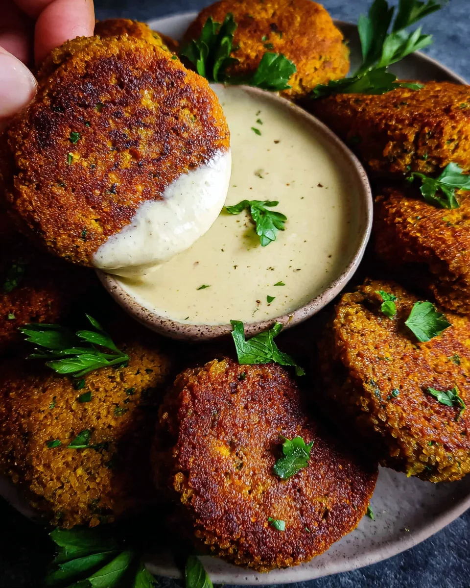 Easy Lentil Patties (with Lemon Tahini Dip) 25 Easy