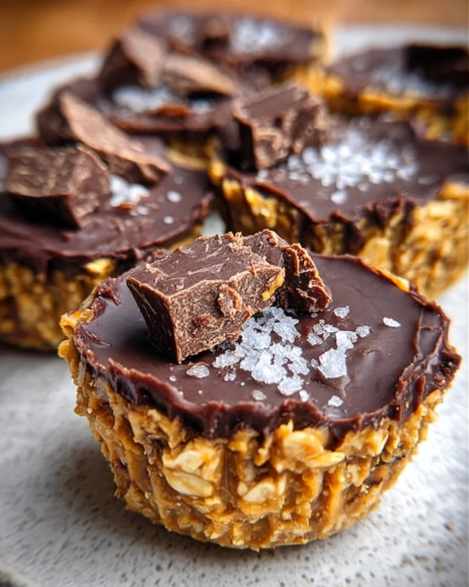 Easy No Bake Peanut Butter Oat Cups 17 Easy