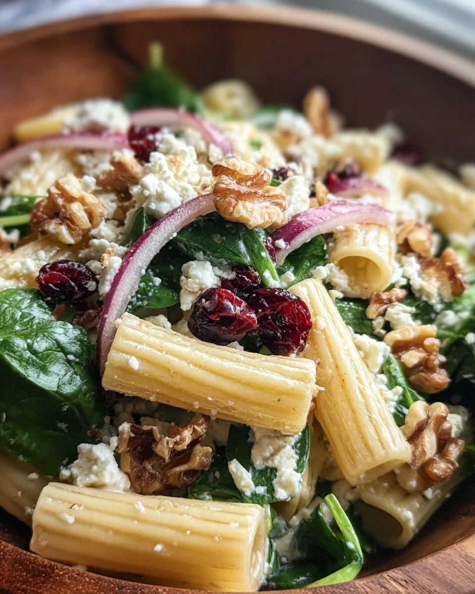 Feta & Cranberry Rigatoni Salad with Lemon Vinaigrette 20 Feta
