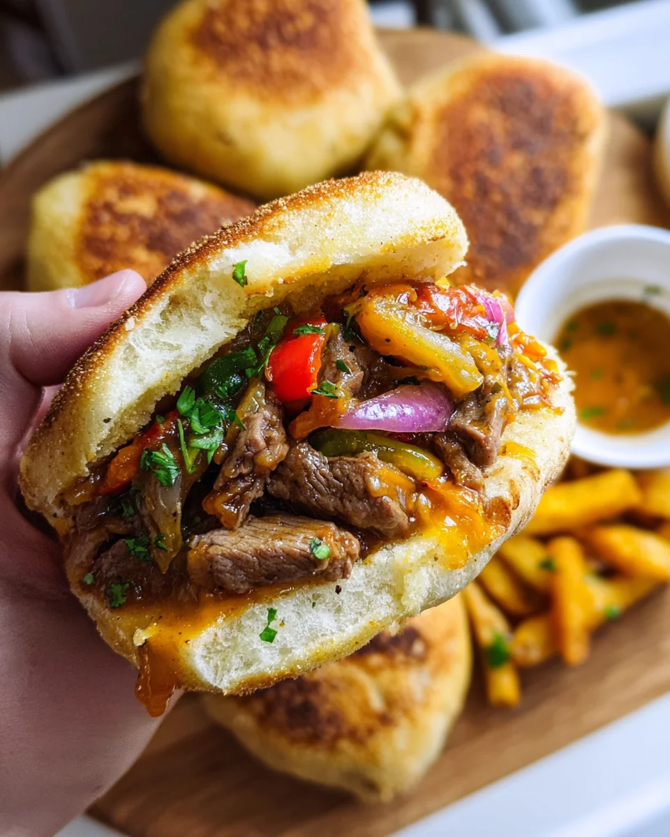 Fluffy Pan Bread With Beef