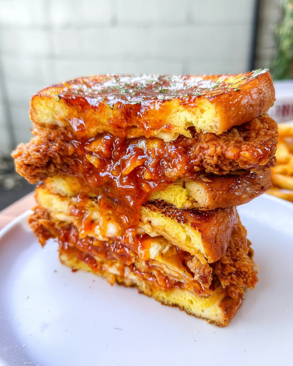 French Toast Fried Chicken Sandwich