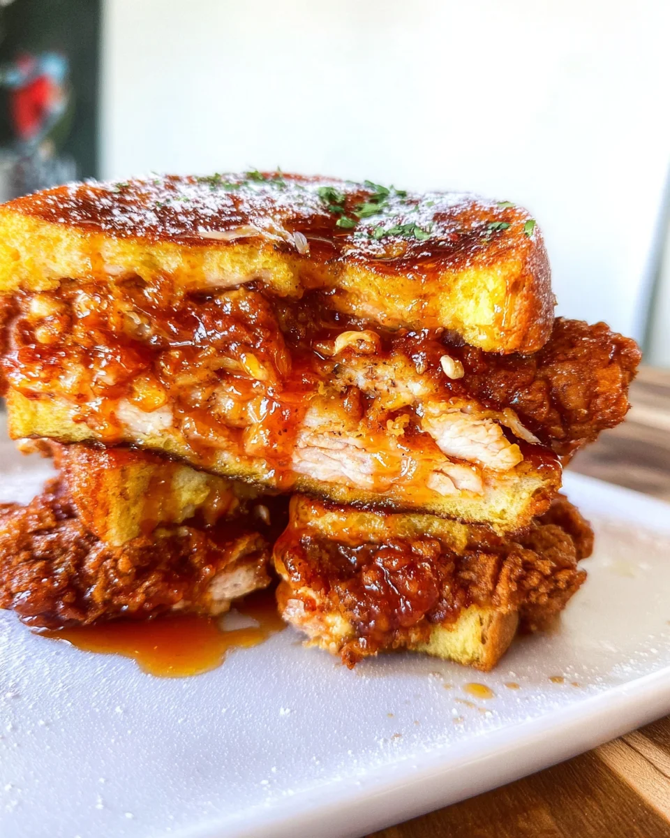 French Toast Fried Chicken Sandwich 34 French