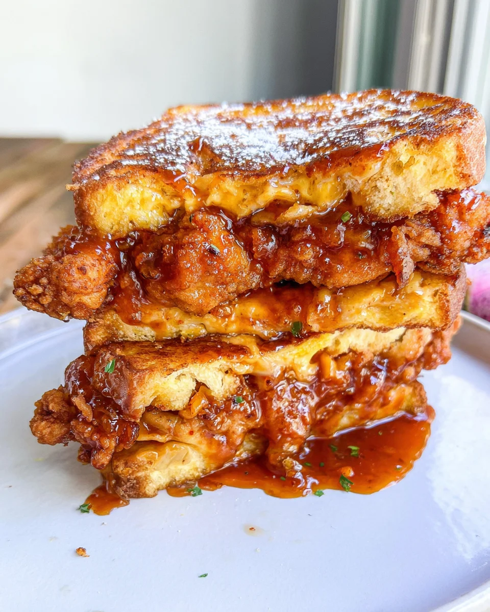 French Toast Fried Chicken Sandwich 35 French