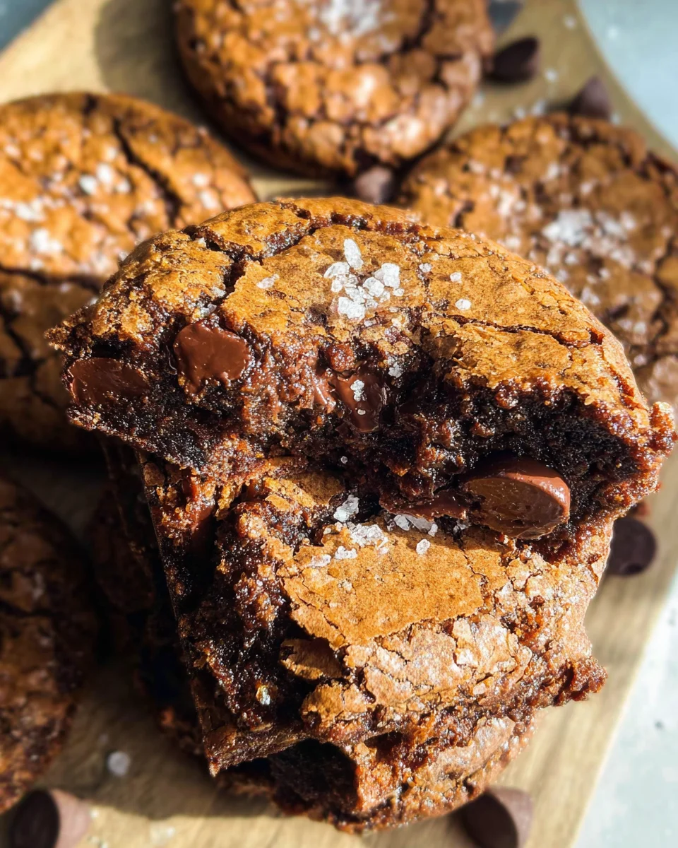 Fudgy Chewy Browkies (Brookies) 24 Fudgy