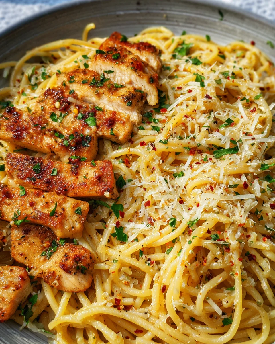 Garlic Butter Chicken Pasta