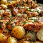 Garlic Parmesan Chicken and Potatoes (One-Pan Dinner) 24 Garlic Parmesan Chicken and Potatoes (One-Pan Dinner)