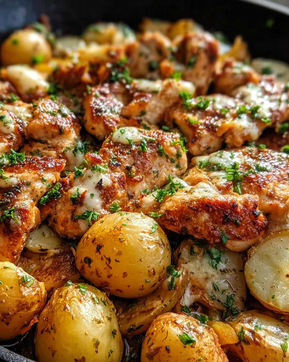 Garlic Parmesan Chicken and Potatoes (One-Pan Dinner)