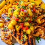 Grilled Mango Pineapple Chicken
