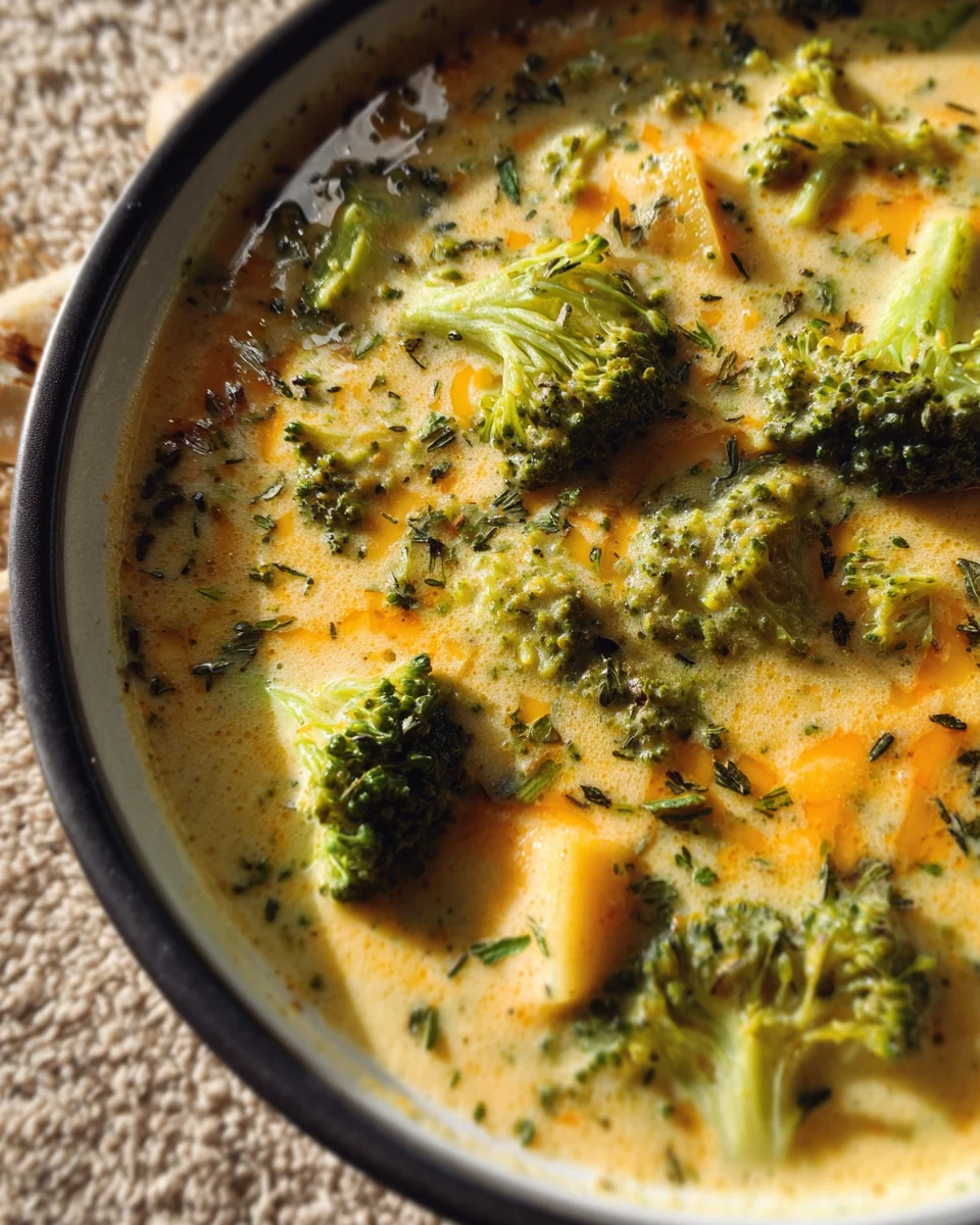 High Protein Broccoli Cheddar Soup 26 High