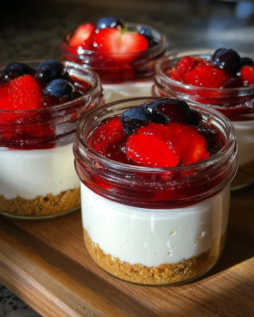 High Protein Cheesecake Jars