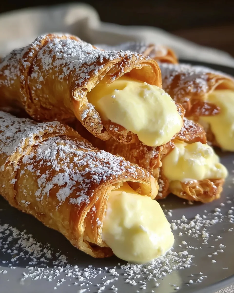 Italian Cream Stuffed Cannoncini