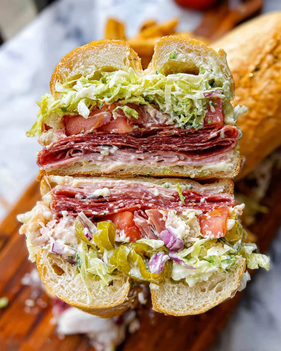 Italian Grinder Salad Sandwich (TikTok Viral Recipe)