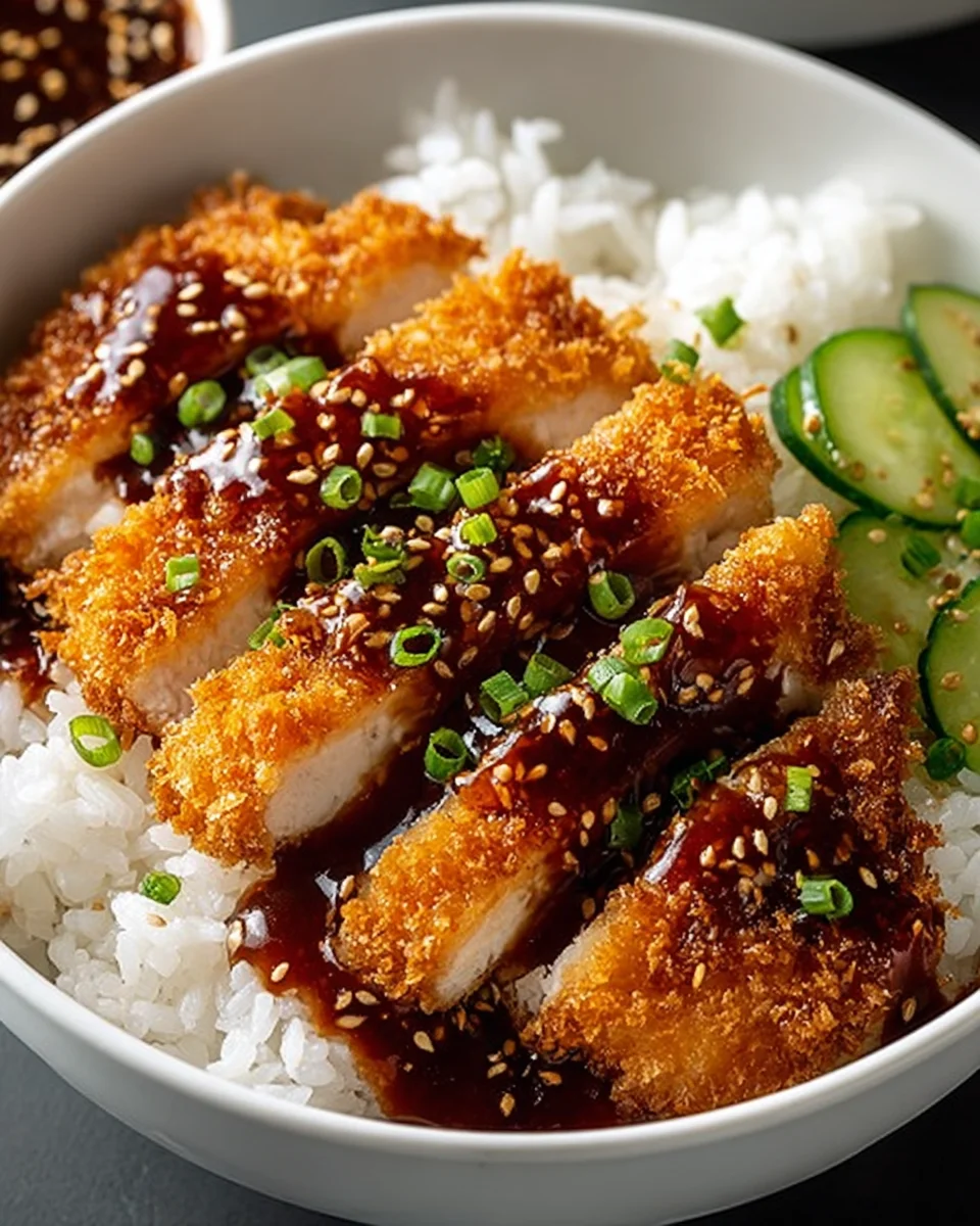 Japanese Katsu Bowls with Tonkatsu Sauce 18 Japanese