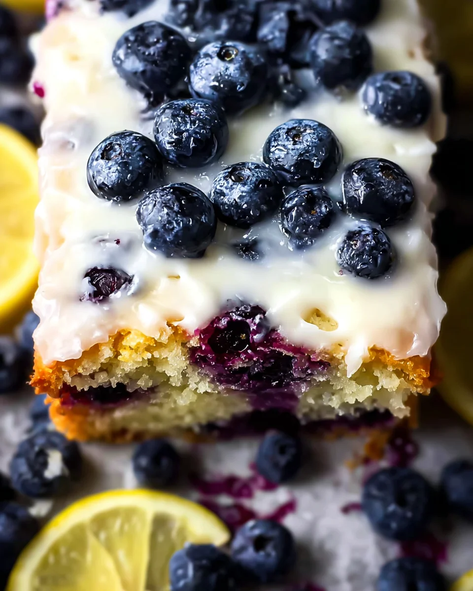 Lemon Blueberry Sheet Cake