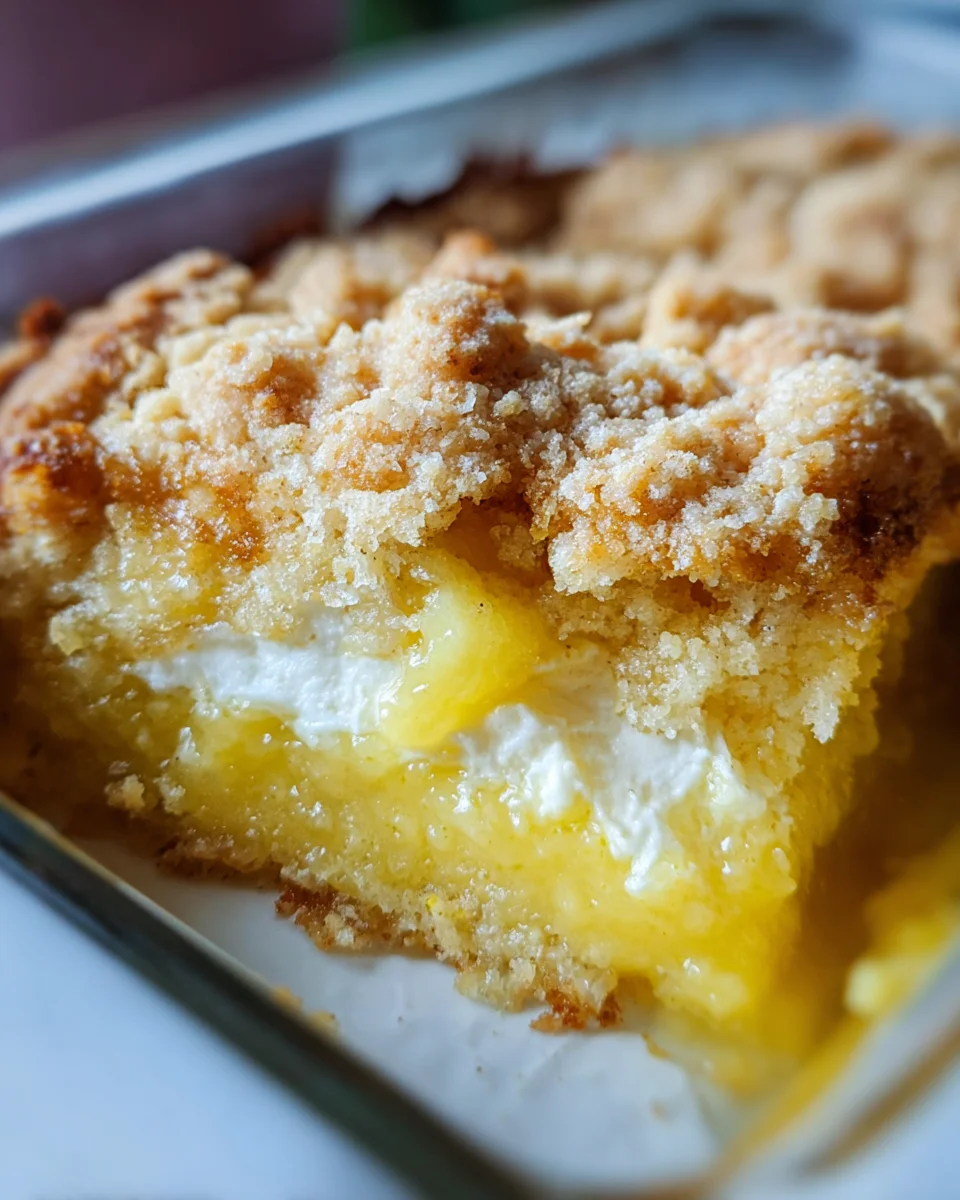 Lemon Cream Cheese Dump Cake Recipe