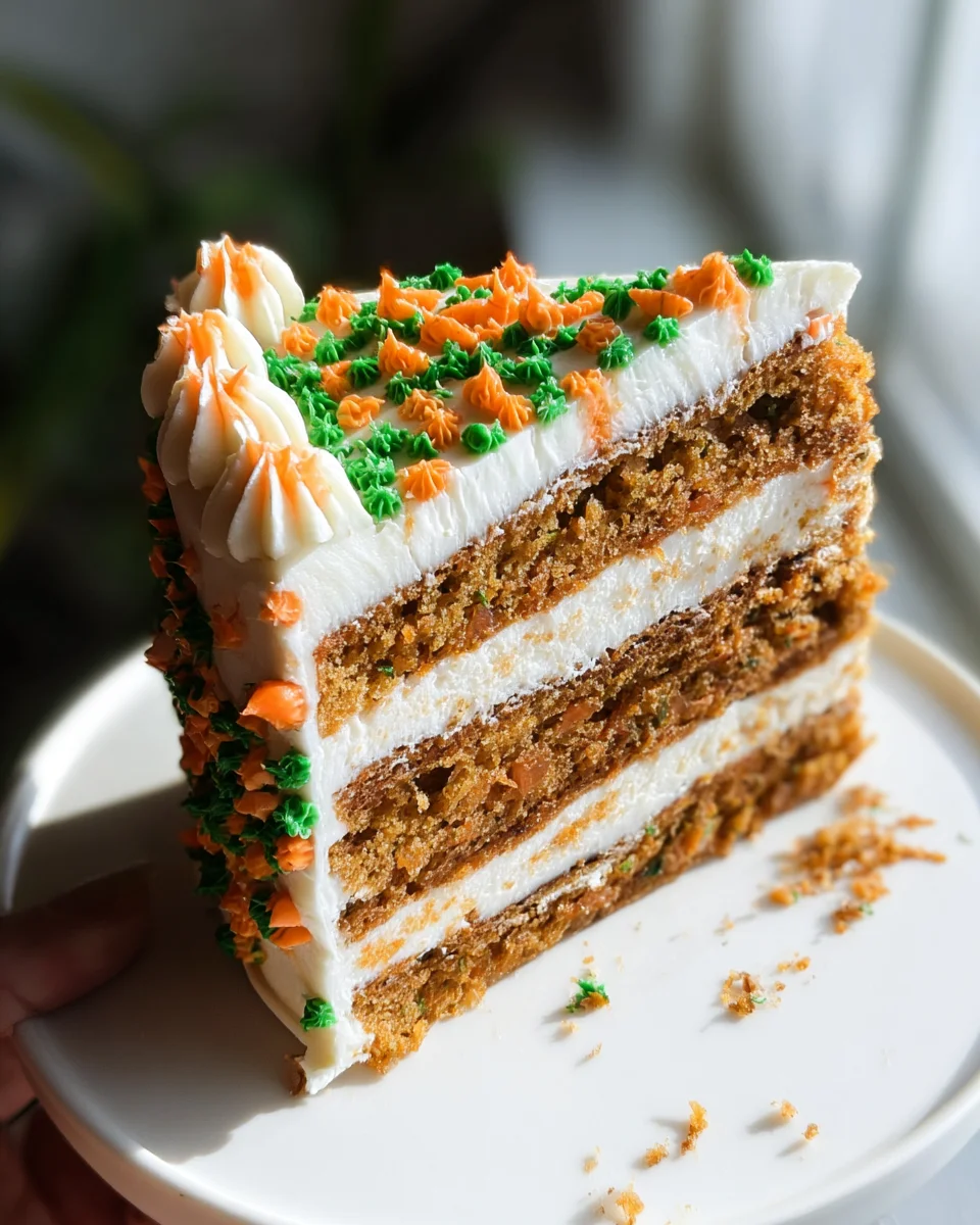 MOIST Vegan Carrot Cake Recipe with Cream Cheese Frosting