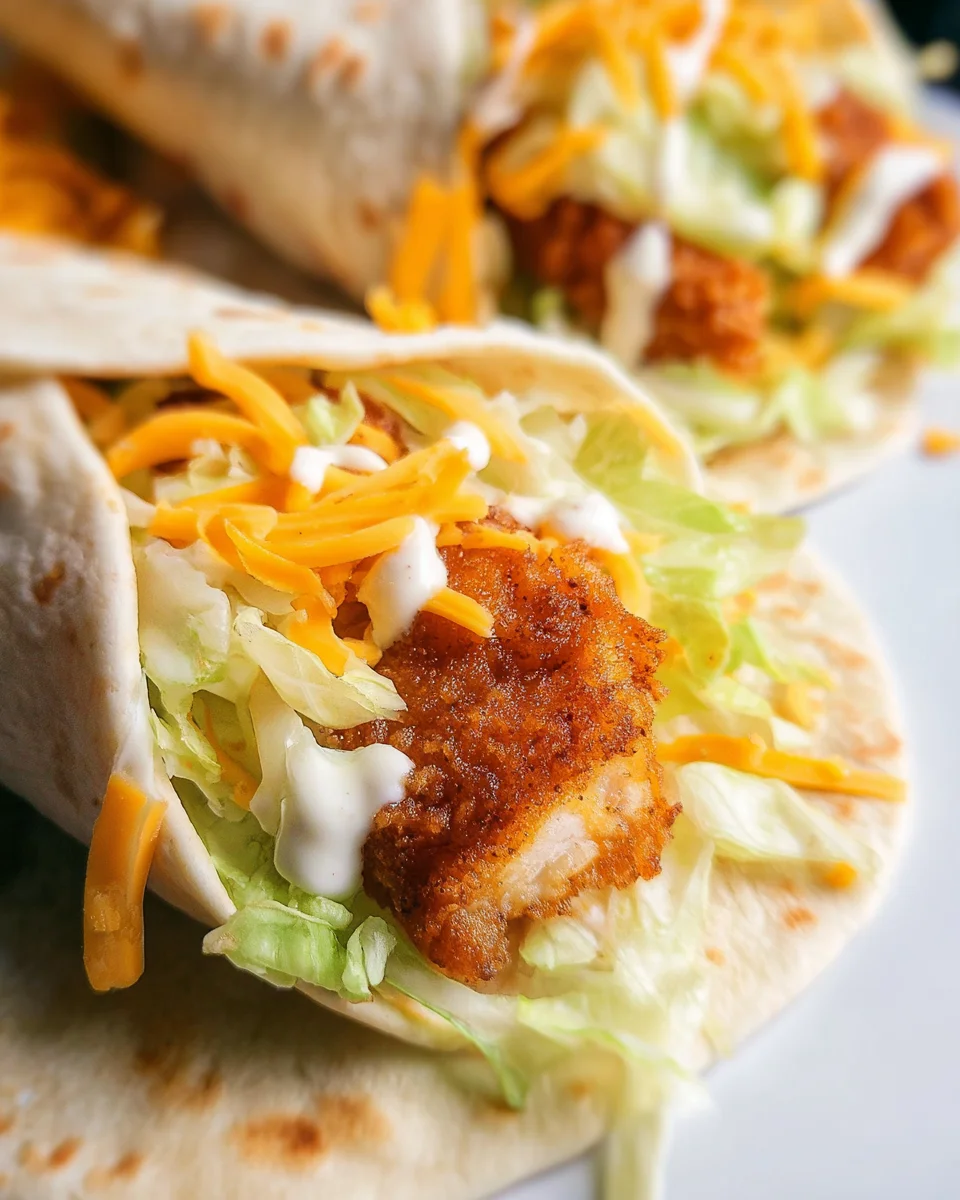 McDonalds Crispy Chicken Ranch Snack Wrap Copycat 2