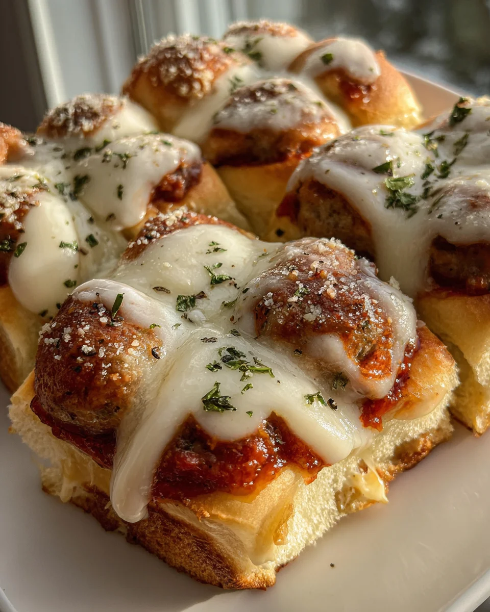 Meatball Parmesan Sliders 19 Meatball