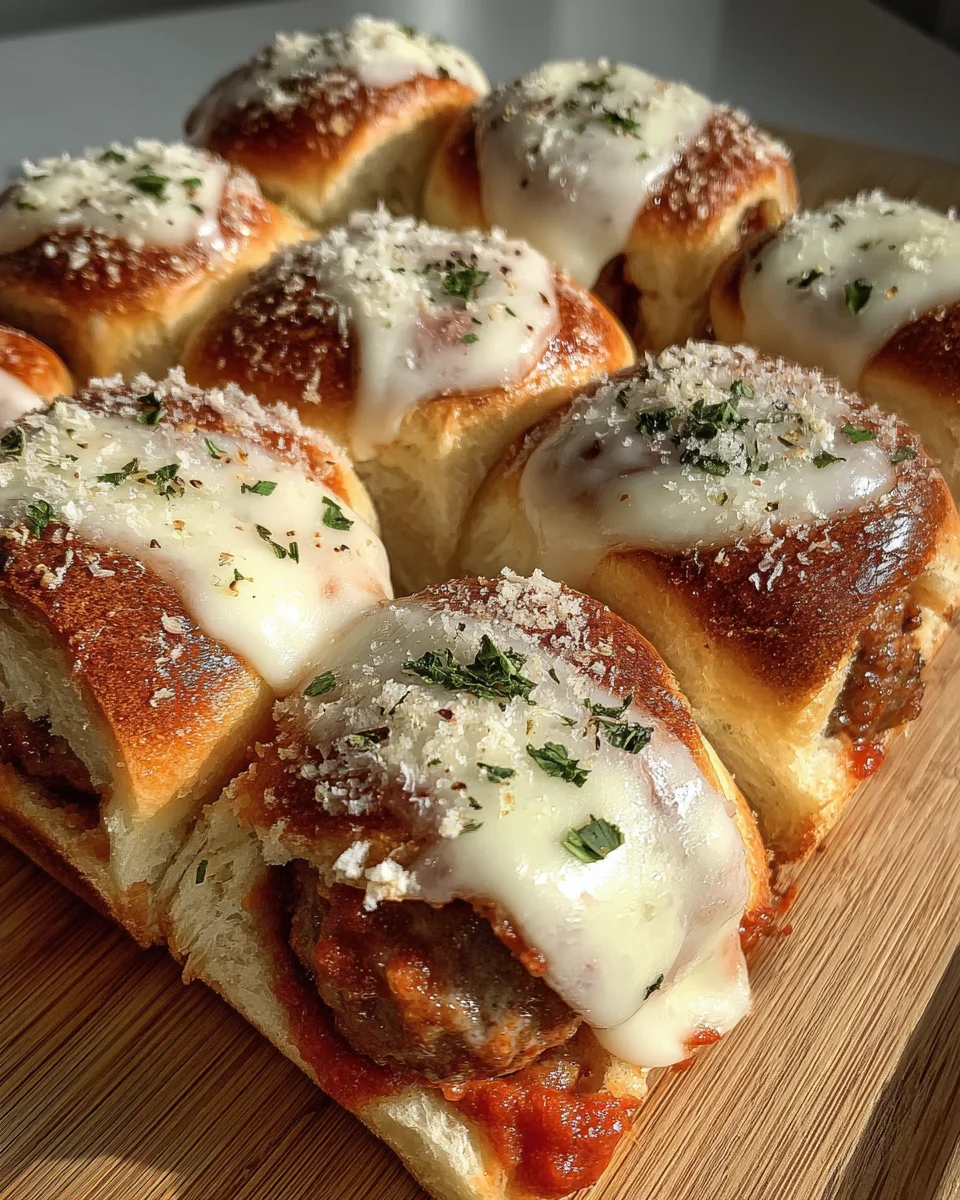 Meatball Parmesan Sliders 20 Meatball