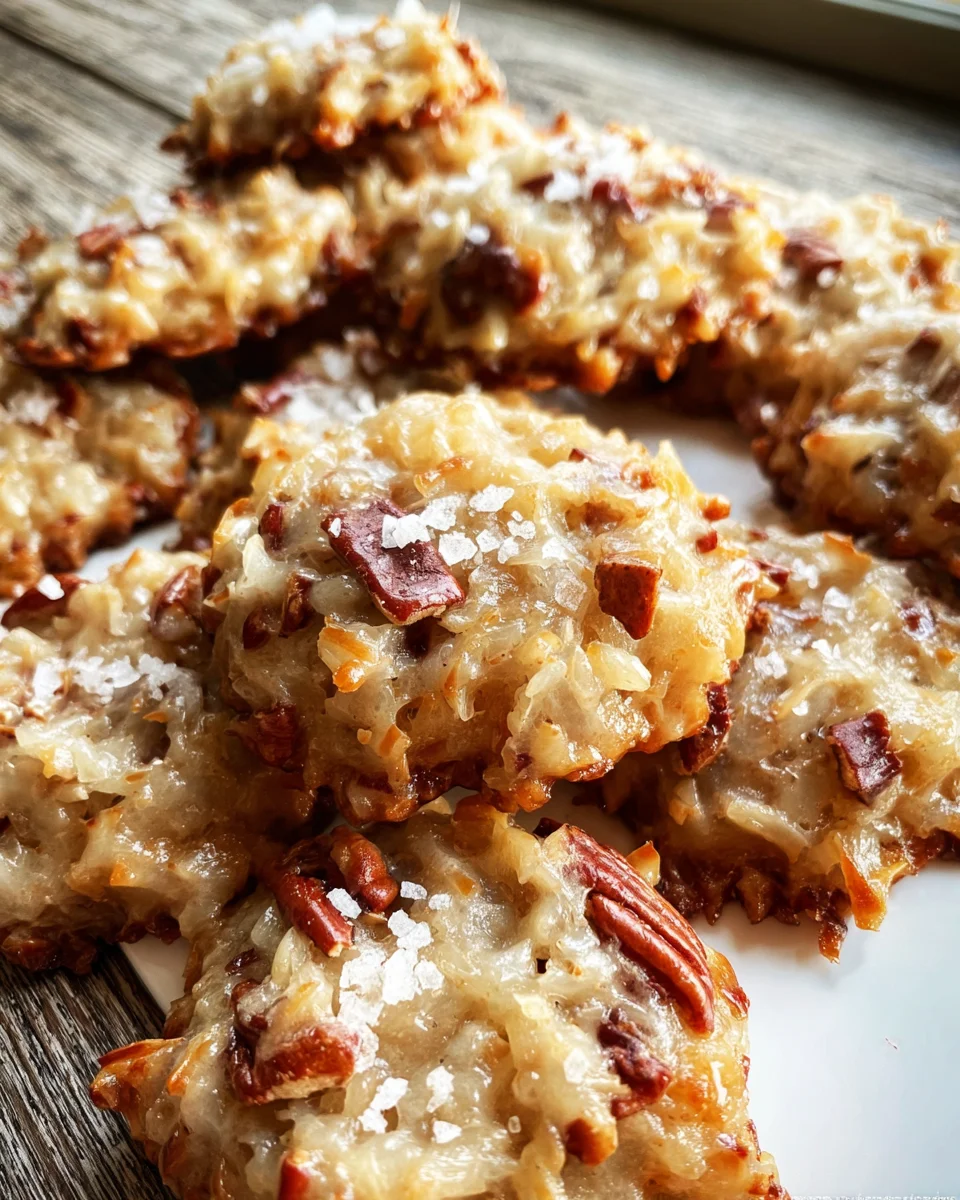 No-Bake Coconut Praline Cookies