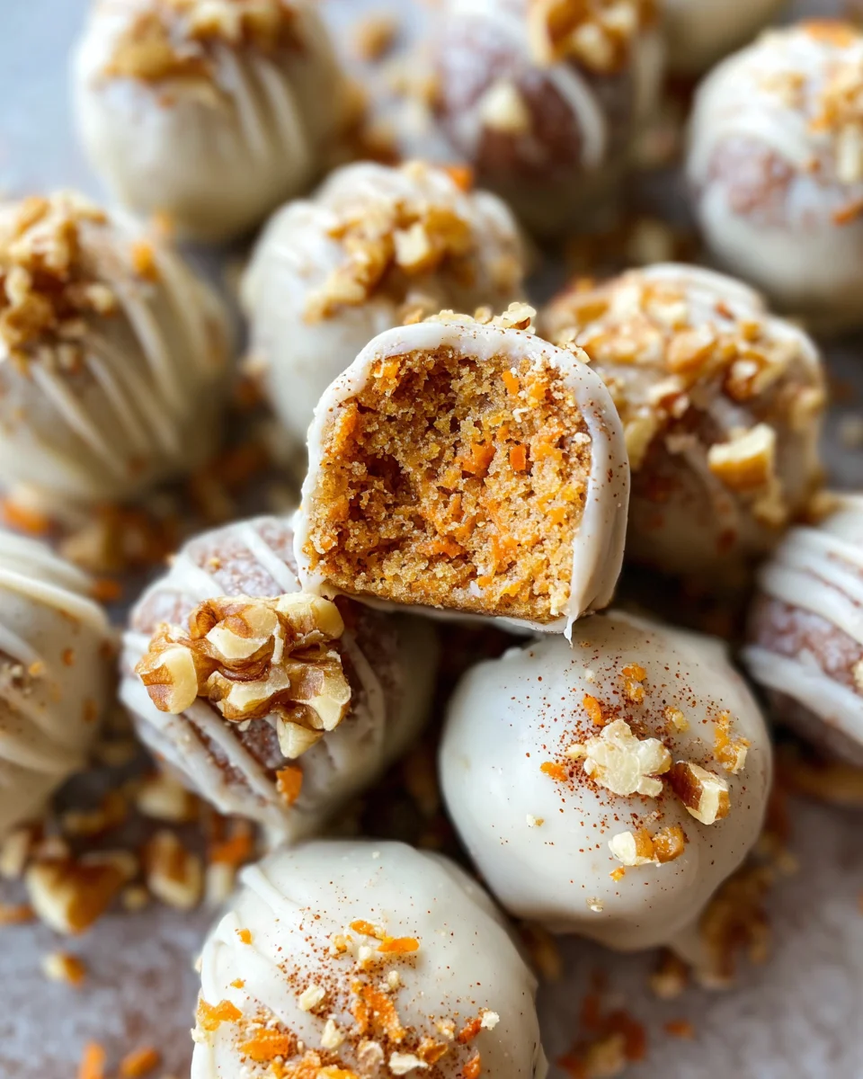 No Bake Carrot Cake Bites