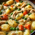 One Pot Gnocchi Chicken Pot Pie