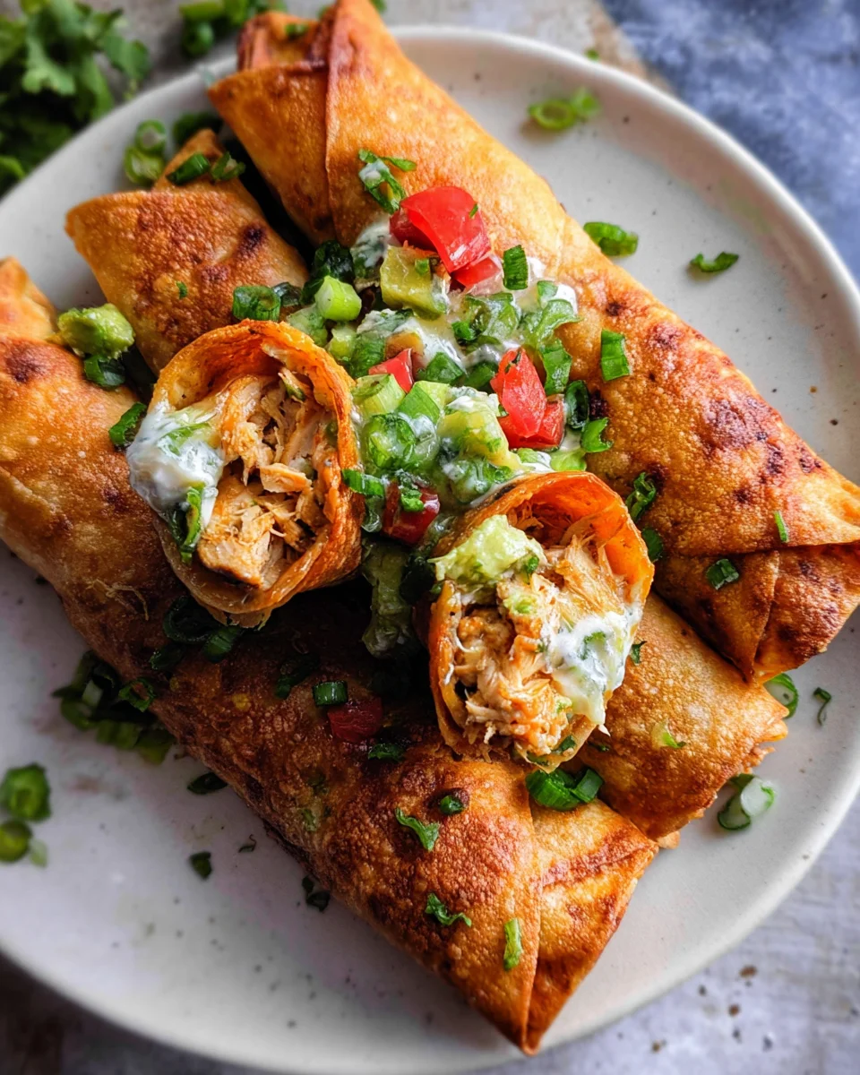 Oven Baked Chicken Taquitos Recipe