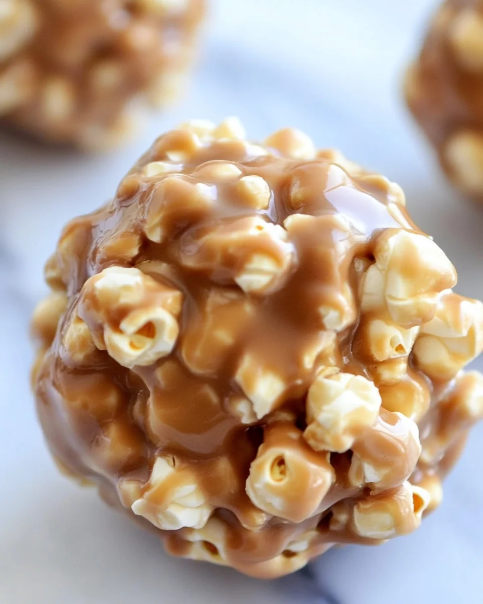 Peanut Butter Popcorn Balls