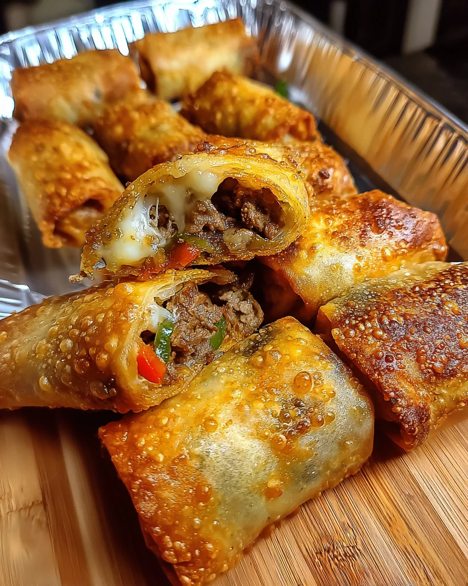 Philly Cheesesteak Egg Roll