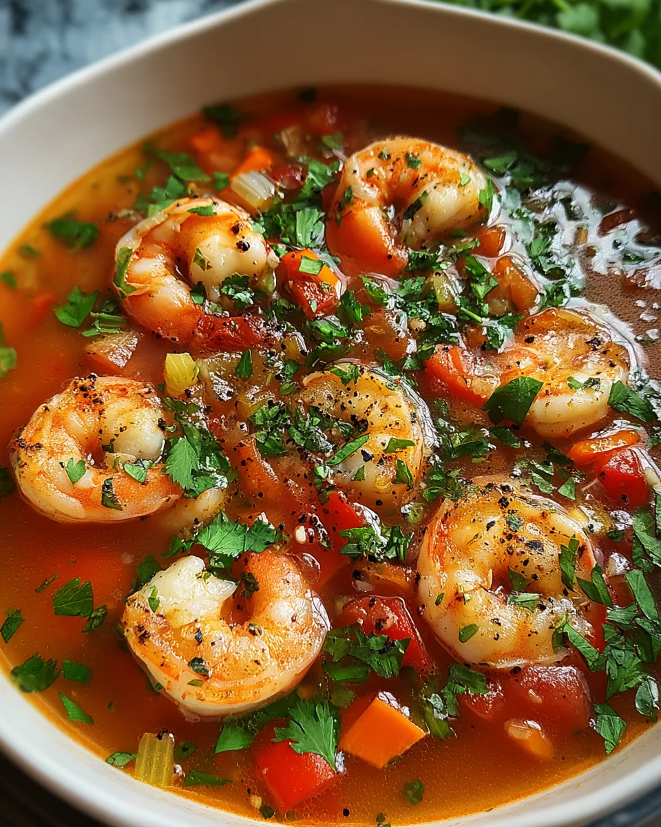 Quick and Spicy Shrimp Soup