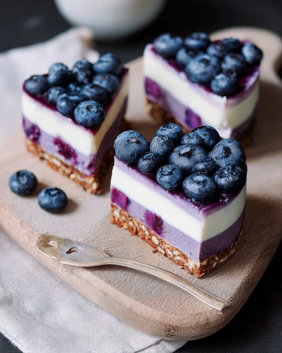 Raw Vegan Blueberry Cheesecake