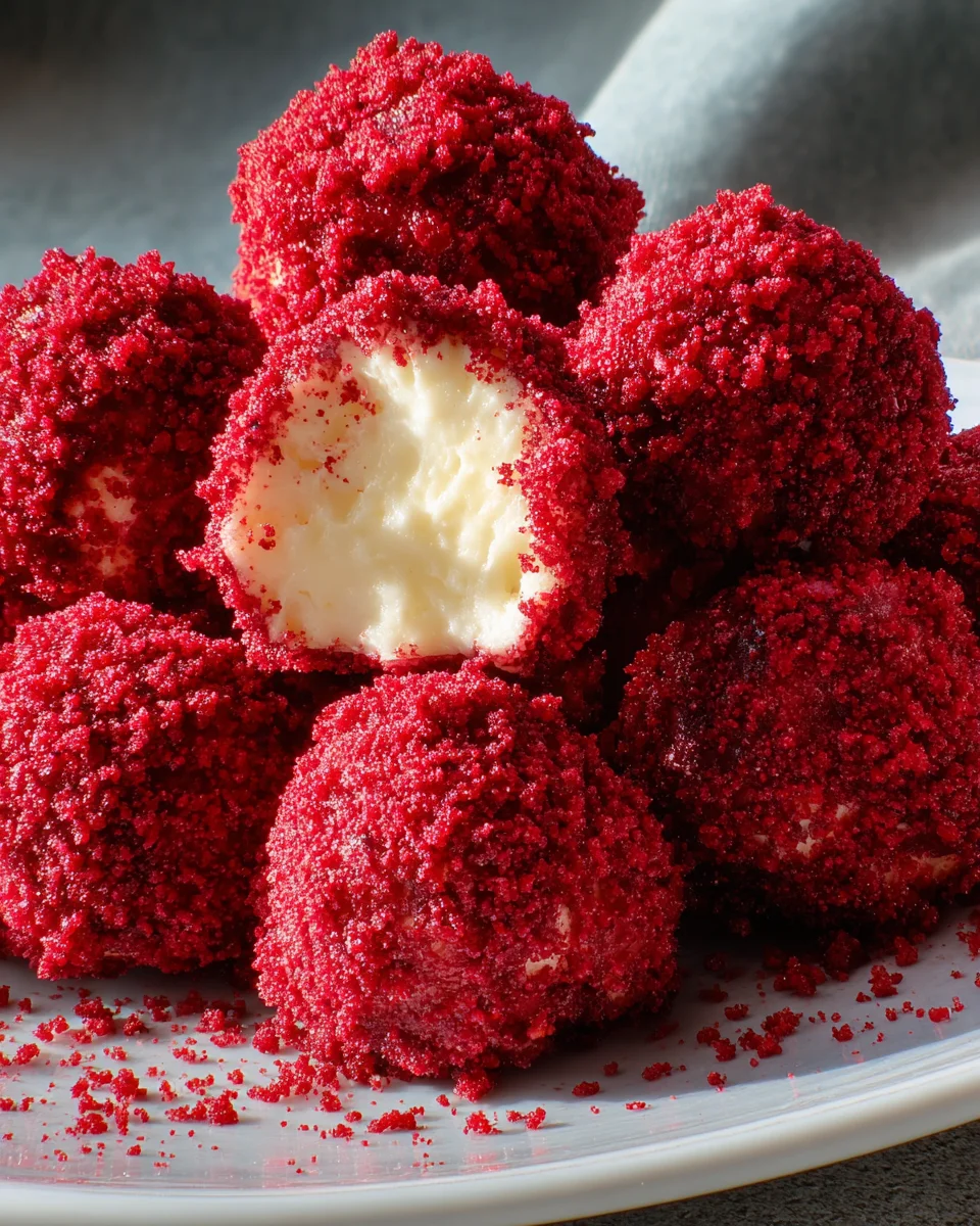 Red Velvet Cheesecake Bites