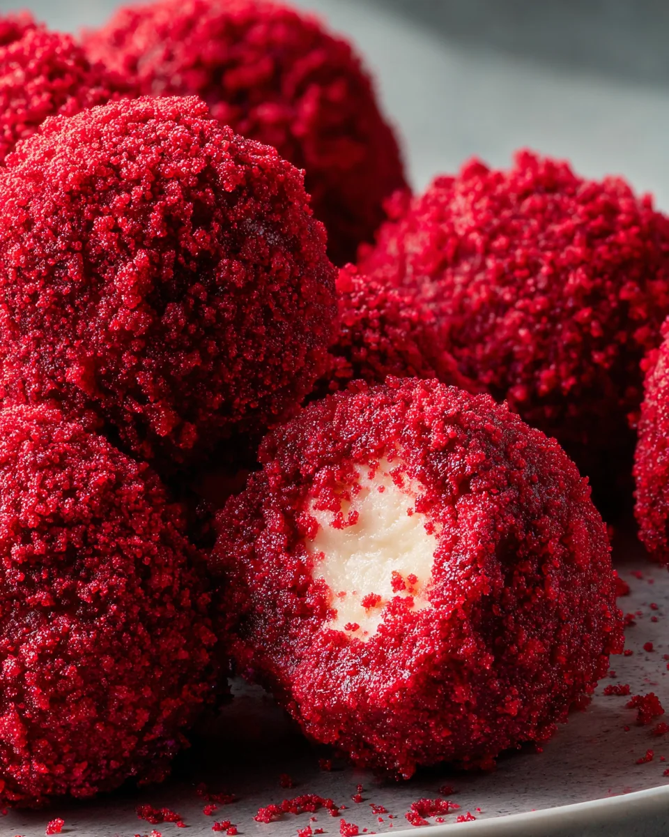 Red Velvet Cheesecake Bites 20 Red