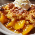 Ridiculously Easy Peach Cobbler