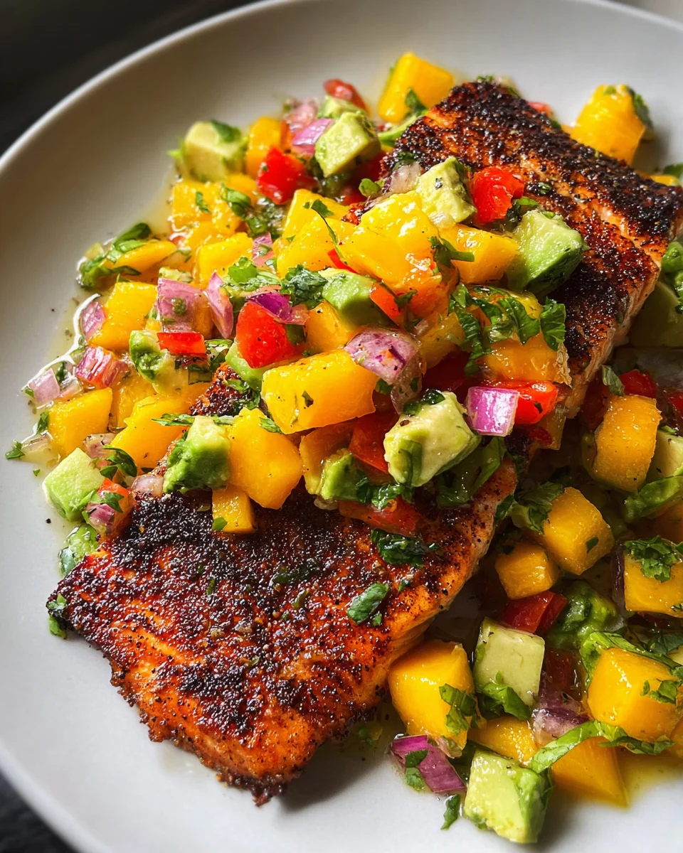 Salmon with Mango Salsa