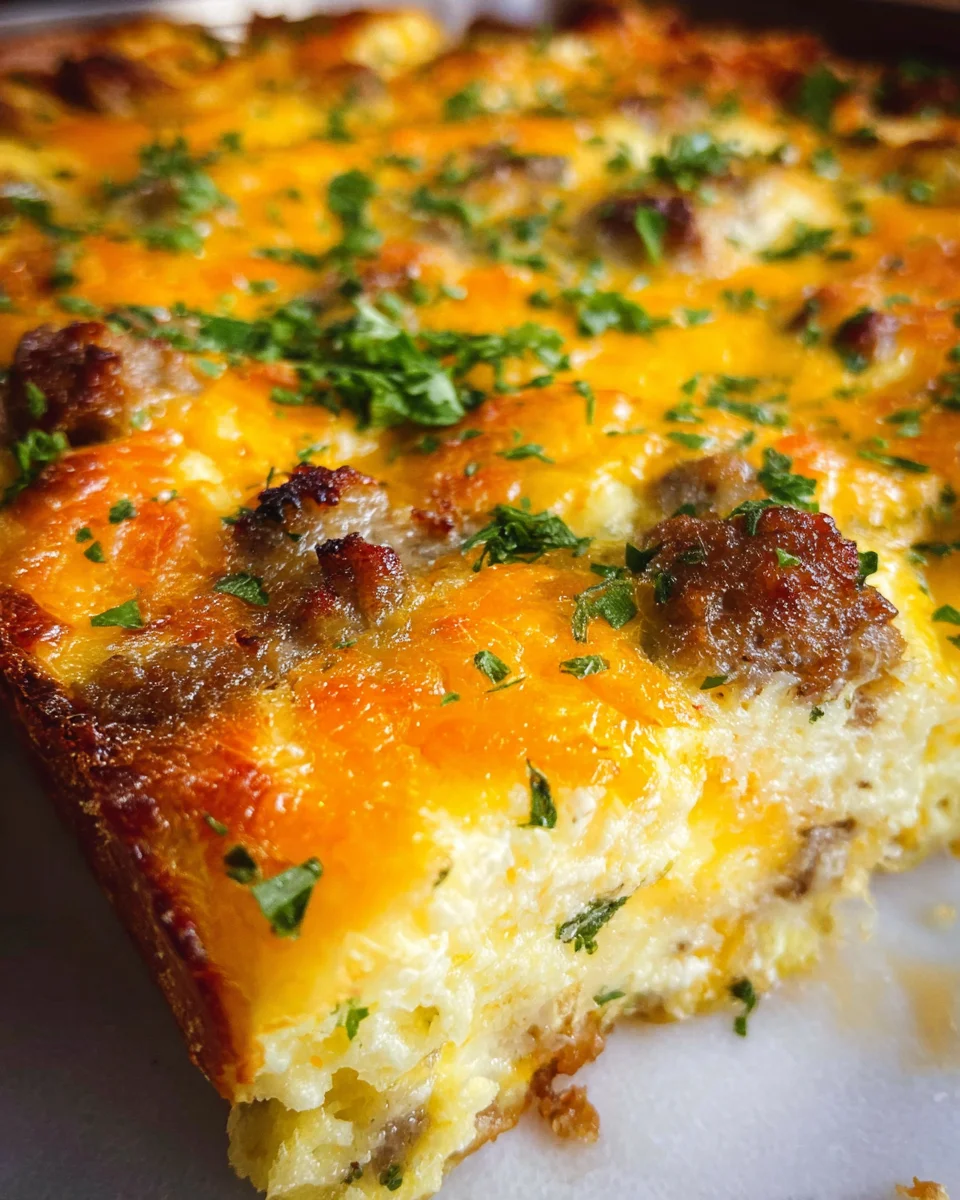 Savory Breakfast Sausage and Cheese Casserole Recipe 21 Savory
