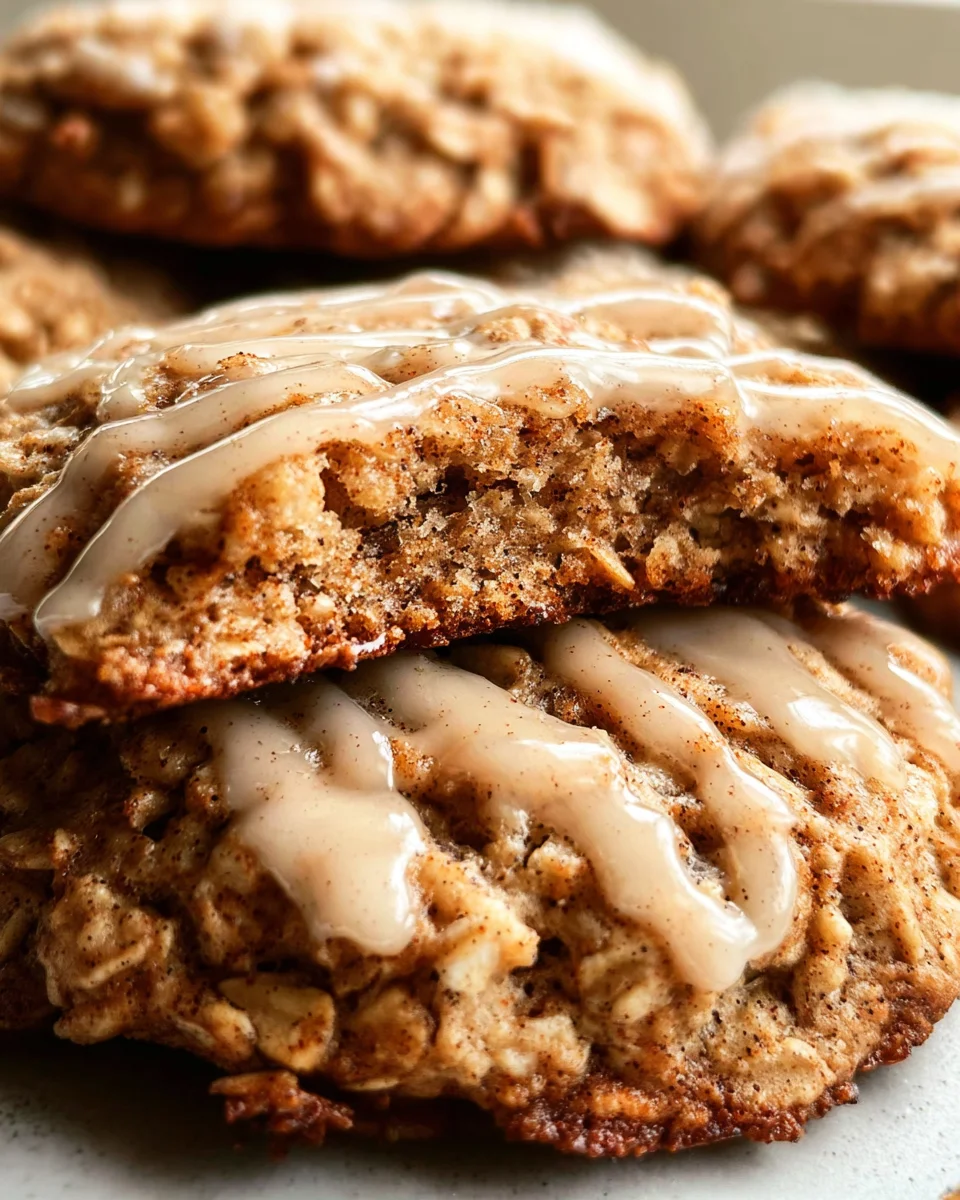 Seriously Thick & Chewy Chai Oatmeal Cookies with Maple Glaze 20 Seriously