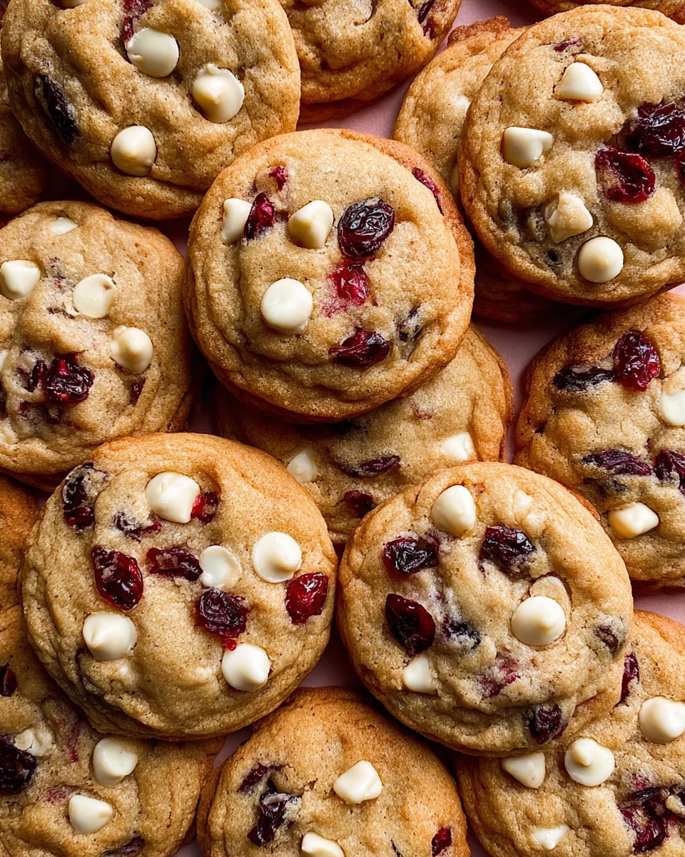 Soft-Baked White Chocolate Cranberry Cookies